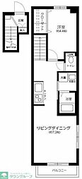 桜テラス高井戸 1LDKの間取図画像