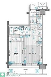 グランド・ガーラ代田橋 1LDKの間取図画像