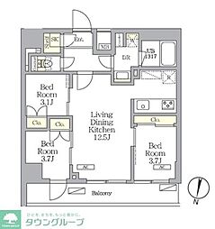 NOGATA RESIDENCE 3LDKの間取図画像