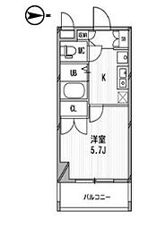 スペーシア高円寺1 1Kの間取図画像
