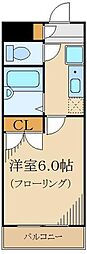 グランドバン西落合 1Kの間取図画像