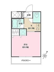 アーバン本町 1Kの間取図画像