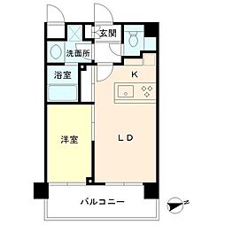 プレミアコンフォート西荻窪 1LDKの間取図画像