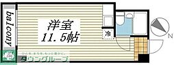 トーカン新宿第2キャステール ワンルームの間取図画像