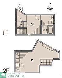 中野薫木荘 1LDKの間取図画像