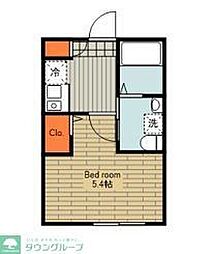 フェリーチェ荻窪E 1Kの間取図画像