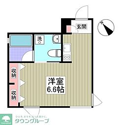 FARE中野6 ワンルームの間取図画像