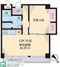 ハイツスモルカ 1LDKの間取図画像