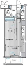 グランシャルール武蔵境 1LDKの間取図画像