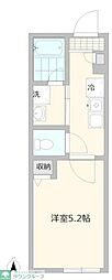 ラフィネ阿佐ヶ谷A 1Kの間取図画像