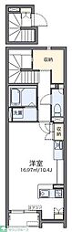 LEONEXTカンフリエ ワンルームの間取図画像