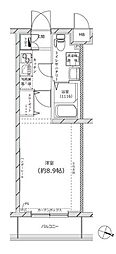 スプレスター平和台 1Kの間取図画像