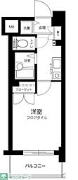 マイキャッスル新高円寺 1Kの間取図画像