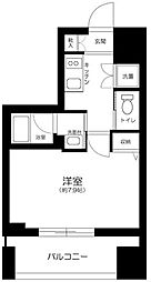 メイクスデザイン新宿 1Kの間取図画像