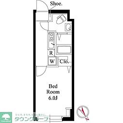 ヴィスタ阿佐ヶ谷S 1Kの間取図画像