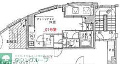 フォルトゥーナ中野 1Kの間取図画像