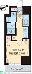 KCREST 1Kの間取図画像
