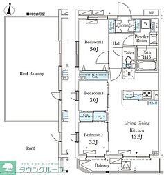 テラス杉並方南町 3LDKの間取図画像