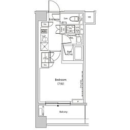 目黒区下目黒1丁目マンション 1Kの間取図画像