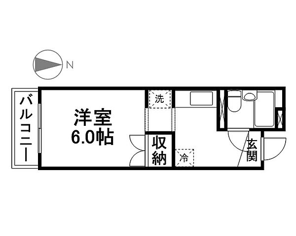 パークハイム西葛西 302｜東京都江戸川区西葛西６丁目(賃貸マンション1K・3階・23.94㎡)の写真 その2