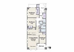パークホームズ下目黒 3LDKの間取図画像