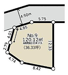 市川市真間5丁目　売地　9号地