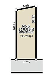市川市真間5丁目　売地　6号地