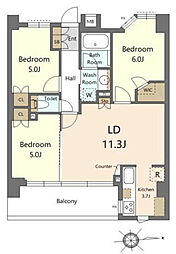 間取図画像 3LDK