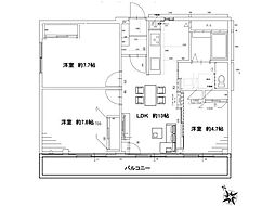 メゾン本八幡 3LDKの間取図画像