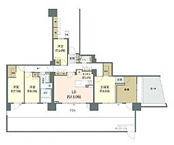 バンベール赤池ヒルズ 4LDKの間取図画像