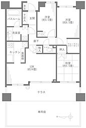 パークホームズ新川崎フォレストコート 3LDKの間取図画像