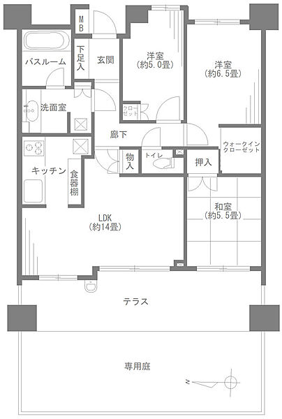 間取りを拡大表示