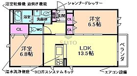 大阪府豊中市南桜塚2丁目（賃貸マンション2LDK・2階・64.46㎡） その2