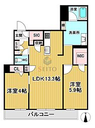 間取図画像 2LDK