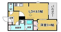 間取図画像 1LDK