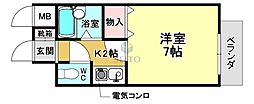 ファミール松本 1Kの間取図画像
