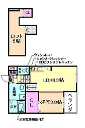 NAGI 1SLDKの間取図画像