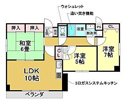 グレース曽根2 3LDKの間取図画像