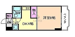 ブランコート豊中 1DKの間取図画像