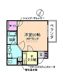 BOSTONHOUSE 1Kの間取図画像