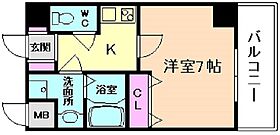 千葉・塚口  ｜ 兵庫県尼崎市南塚口町1丁目（賃貸マンション1K・2階・24.18㎡） その2