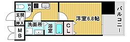 Live Flat Tsukamoto 1Kの間取図画像