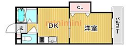間取図画像 1DK