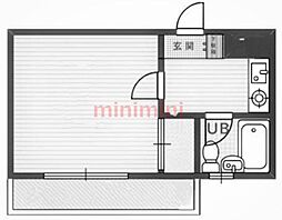 エール・コーポ 1Kの間取図画像