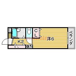 間取図画像 1K