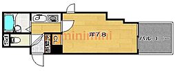 ポエジーハイム 1Kの間取図画像