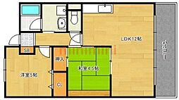 ロイヤルオータム 2LDKの間取図画像