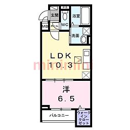 東一津屋アパート(027268101) 1LDKの間取図画像