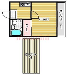 メゾン・デュ・ソレイユ 1Kの間取図画像