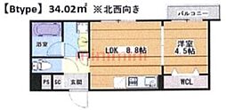 グランエピ 1LDKの間取図画像
